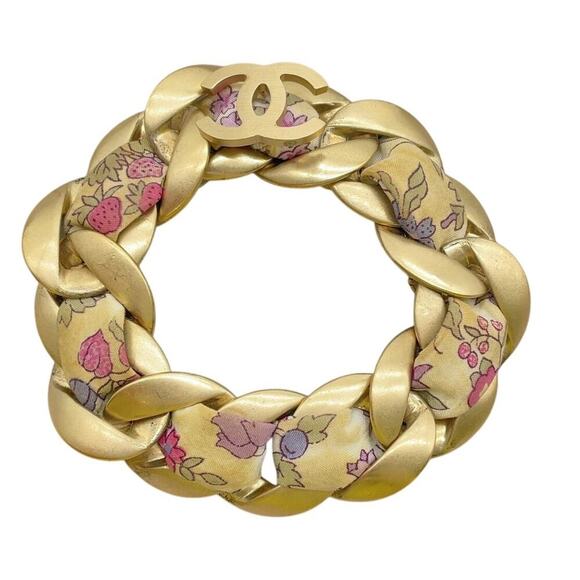 Chanel Coco Mark Amikomi Flower GD 00P Bracelet Box W/Box - Picture 9 of 14